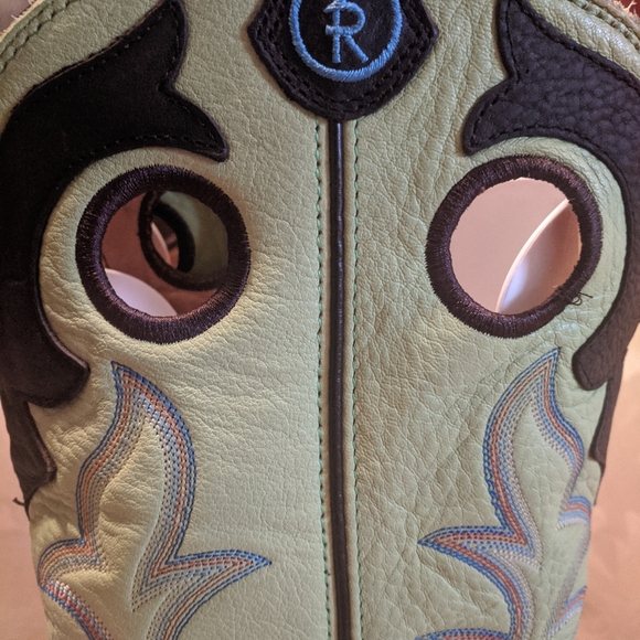 Tony Lama Mens 3R 16" Auburn Baron Calf Top Boots - Picture 6 of 6